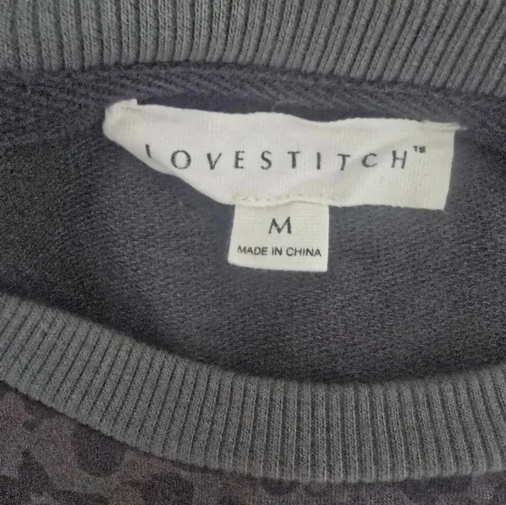 Lovestitch Sweet Spot Animal Print Sweatshirt Medium - Picture 7 of 8